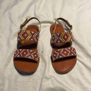 Beaded boho sandals